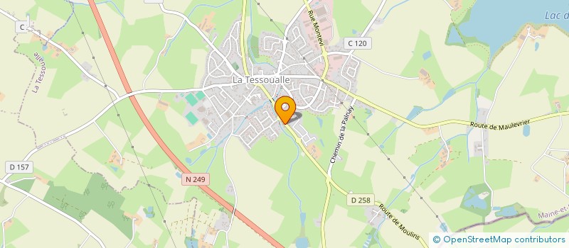localisation de l'entreprise CREMERIE BENETEAU-ROY à LA TESSOUALLE
