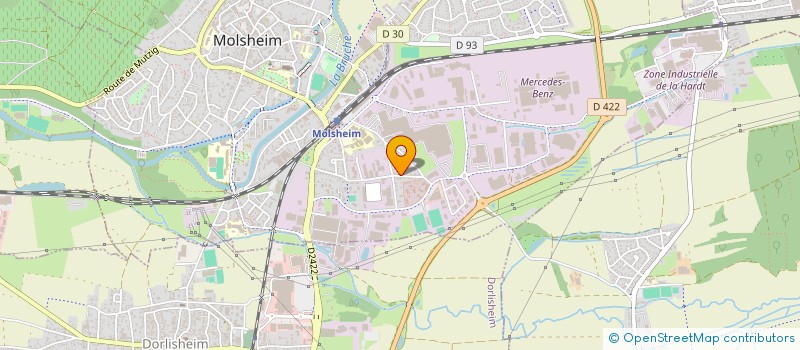 localisation de l'entreprise CREMERIE BERNARD  ERNOLSHEIM-BRUCHE