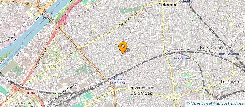 localisation de l'entreprise CREMERIE CHARBONNEL PERE & FIL à COLOMBES
