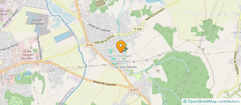 localisation de l'entreprise CREMERIE CHENEVAZ  SAINT-ROMAIN-DE-JALIONAS