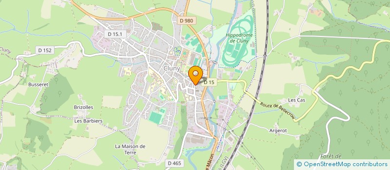 localisation de l'entreprise CREMERIE DE L'ABBAYE  CLUNY