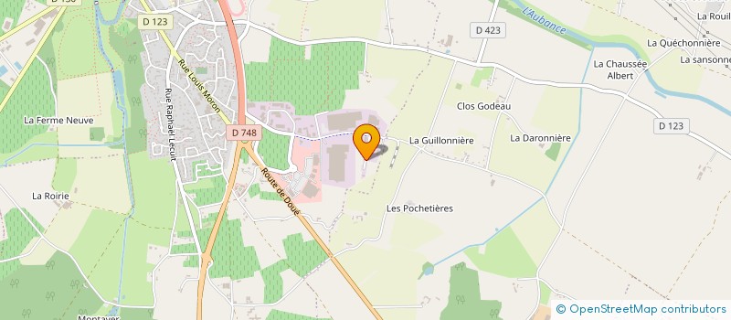 localisation de l'entreprise CREMERIE DE L'AUBANCE à BRISSAC LOIRE AUBANCE