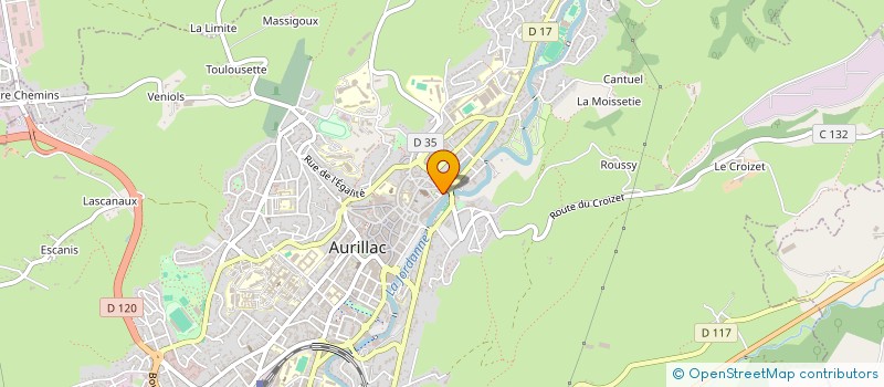localisation de l'entreprise CREMERIE DU BUIS à AURILLAC