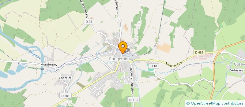 localisation de l'entreprise CREMERIE LAVILLE à ROUGEMONT