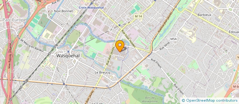 localisation de l'entreprise CREMERIE MARY  VILLENEUVE-D'ASCQ