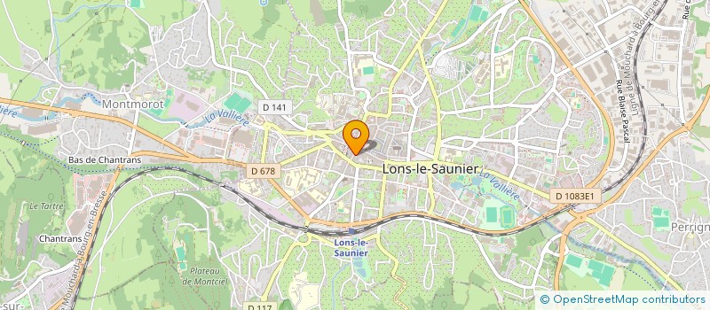localisation de l'entreprise CREMERIE PIANET HUMBEY à LONS-LE-SAUNIER