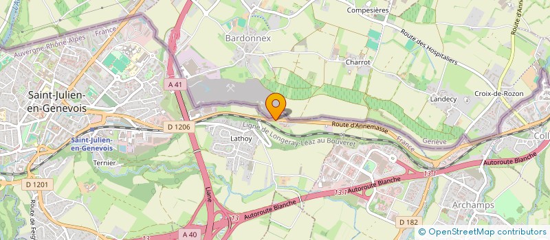 localisation de l'entreprise CREMERIE TARDY DUMONT  COLLONGES-SOUS-SALEVE