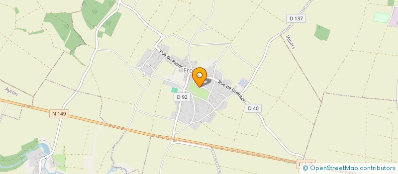 localisation de l'entreprise CREMERIE TEDDY COUTANT  FROZES