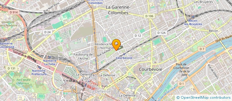 localisation de l'entreprise CREMON SOLEIL à COURBEVOIE