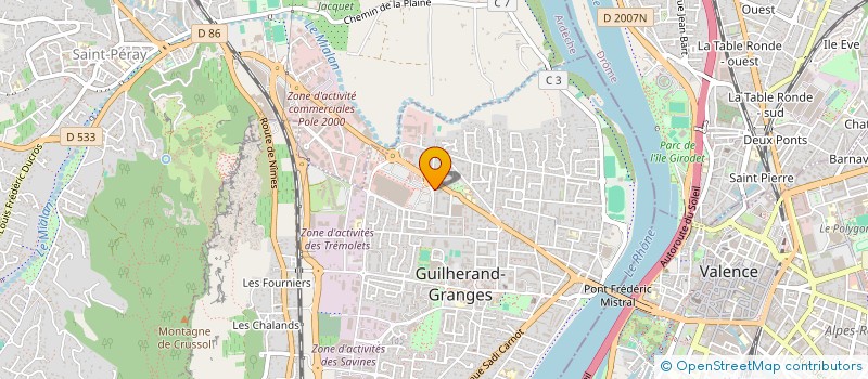 localisation de l'entreprise CREMSEPAM  GUILHERAND-GRANGES