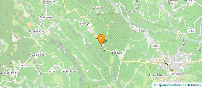 localisation de l'entreprise CREN  VILLIE-MORGON