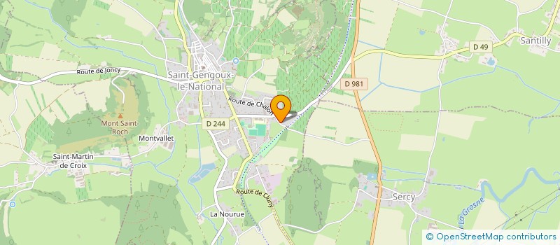 localisation de l'entreprise CRENIAULT VINCENT TRANSPORTS  SAINT-GENGOUX-LE-NATIONAL