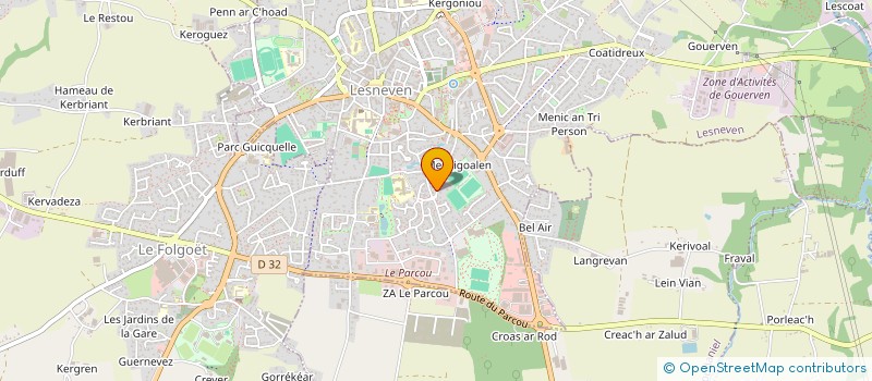 localisation de l'entreprise CRENNZONGO  LESNEVEN