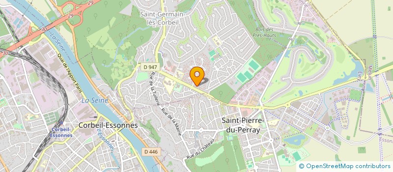 localisation de l'entreprise CRENO PISCINES  SAINT-GERMAIN-LES-CORBEIL