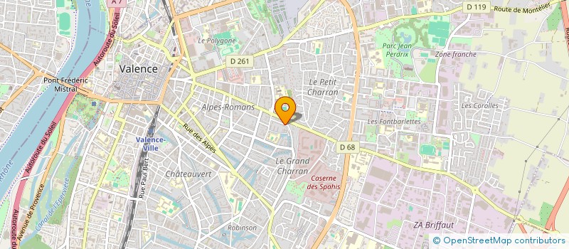 localisation de l'entreprise CRENOSTEO  VALENCE