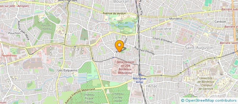 localisation de l'entreprise CRENOVBAT à MERIGNAC