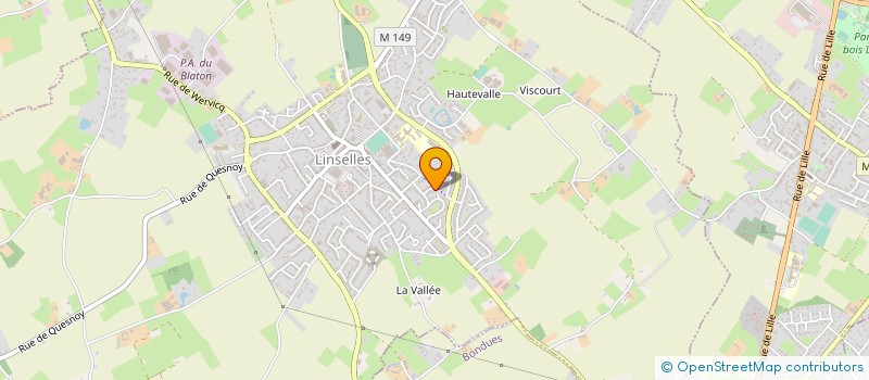 localisation de l'entreprise CREO AMENAGEMENT à LINSELLES
