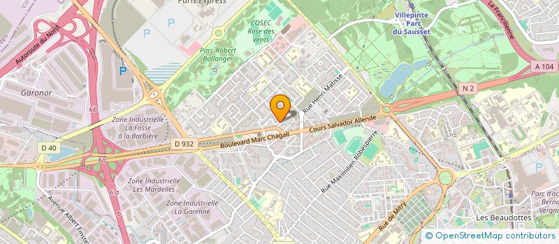 localisation de l'entreprise CREO-DEV à AULNAY-SOUS-BOIS