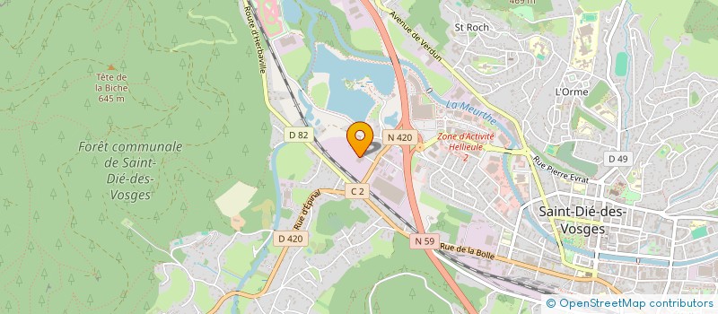 localisation de l'entreprise CREO MEDICAL  SAINT-DIE-DES-VOSGES