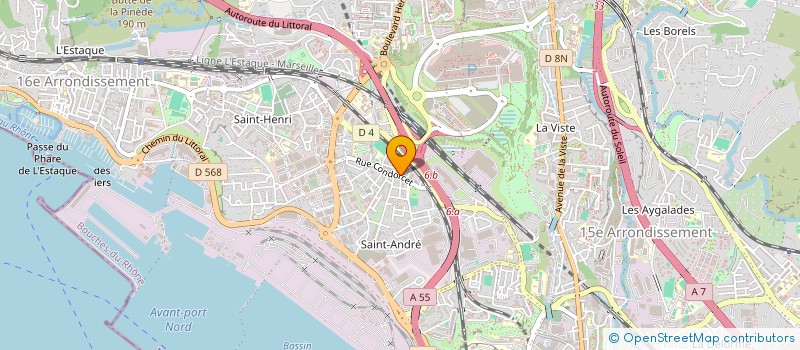 localisation de l'entreprise CREOGRAPH SARL à MARSEILLE
