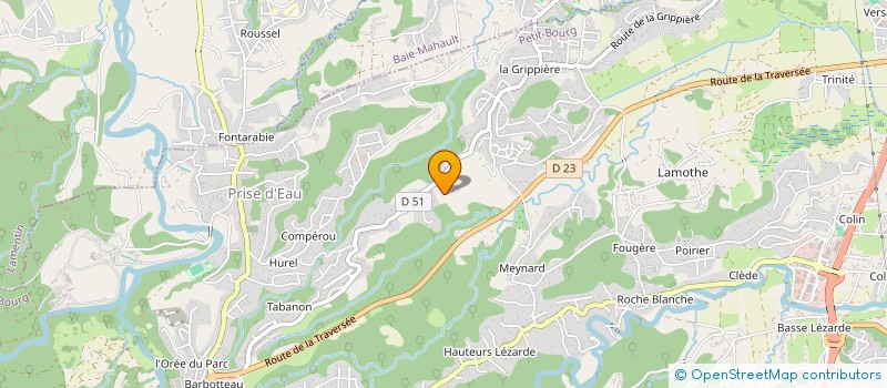 localisation de l'entreprise CREOL ILE  PETIT-BOURG