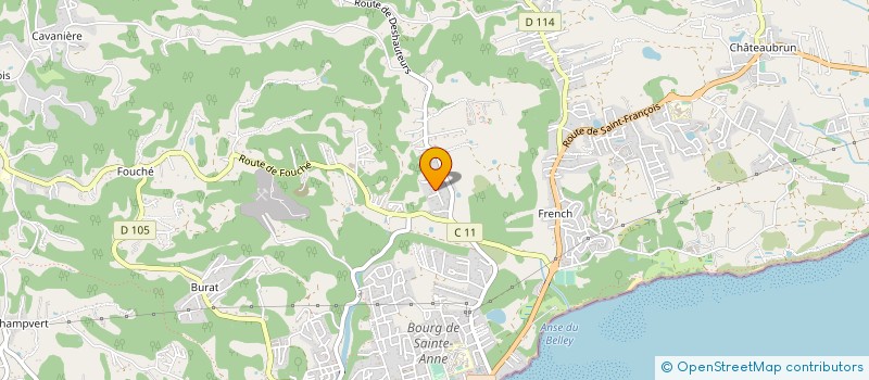 localisation de l'entreprise CREOLA à SAINTE-ANNE