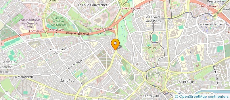 localisation de l'entreprise CREOLA à CAEN