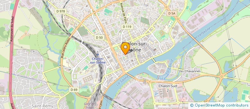 localisation de l'entreprise CREOLAN' à CHALON-SUR-SAONE