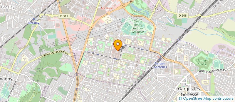 localisation de l'entreprise CREOLE CREATIONS  SARCELLES