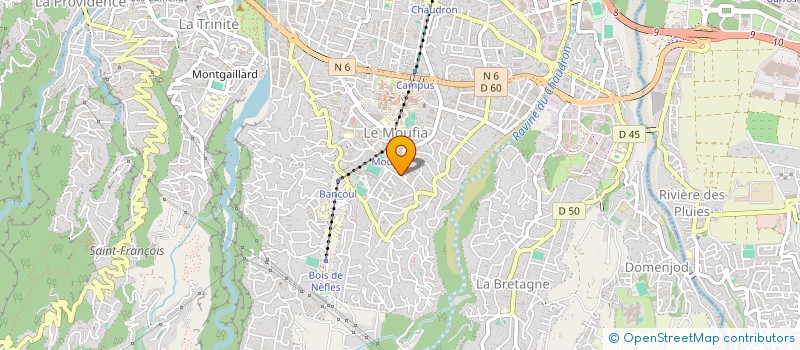 localisation de l'entreprise CREOLES PRODUCTIONS  SAINT-DENIS