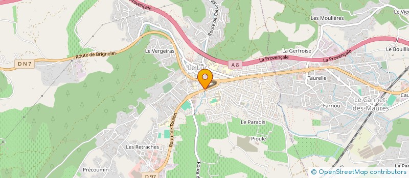 localisation de l'entreprise CREOLIES PROVENCALES à LE LUC