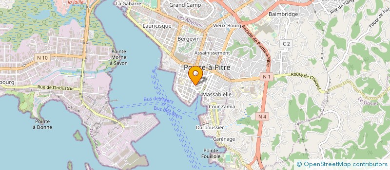 localisation de l'entreprise CREOLY SPORT à POINTE-A-PITRE
