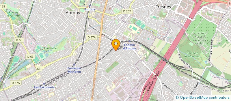 localisation de l'entreprise CREON INGENIERIE à ANTONY