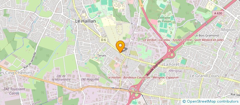 localisation de l'entreprise CREONLAB  LE HAILLAN
