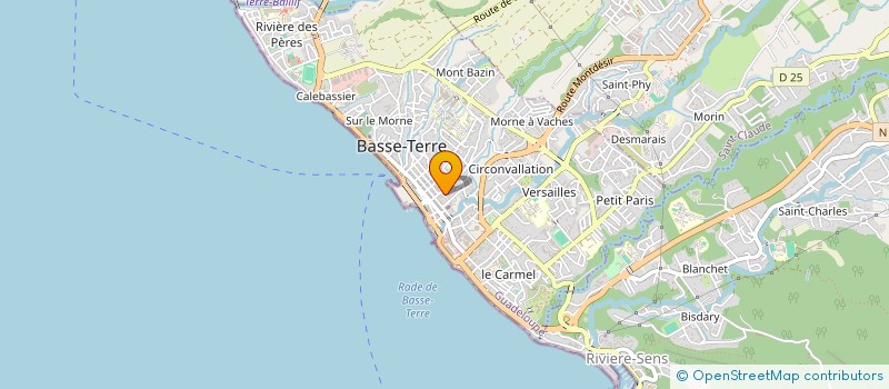 localisation de l'entreprise CREONS QUALITE FINANCE ET DEVELOPPEMENT CQFD à BASSE-TERRE