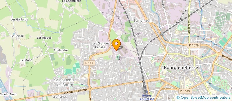 localisation de l'entreprise CREOPP-TEC à SAINT-DENIS-LES-BOURG