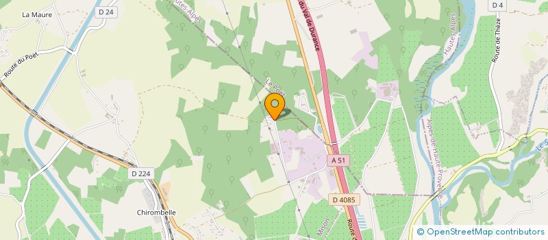 localisation de l'entreprise CREOS  MISON