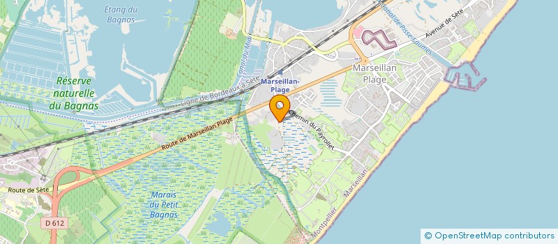 localisation de l'entreprise CREOZE à MARSEILLAN