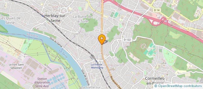 localisation de l'entreprise CREP&CAKE  LA FRETTE-SUR-SEINE