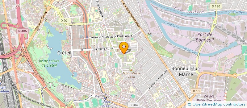 localisation de l'entreprise CREPAL 94  CRETEIL