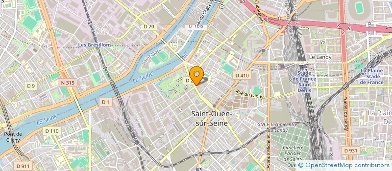 localisation de l'entreprise CREPAT' HAM à SAINT-OUEN-SUR-SEINE