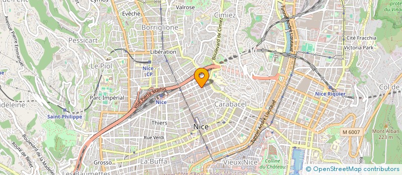 localisation de l'entreprise CREPE Y THE à NICE