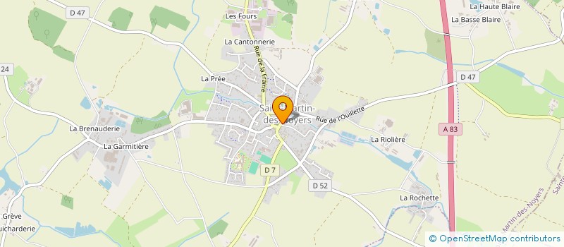 localisation de l'entreprise CREPEAU NATHALIE  SAINT-MARTIN-DES-NOYERS