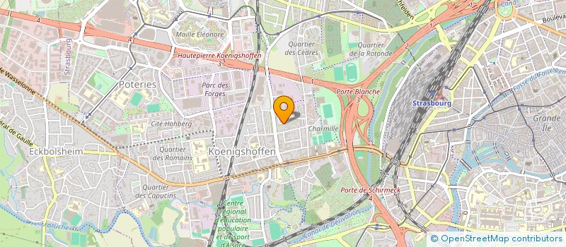 localisation de l'entreprise CREPEINT à STRASBOURG