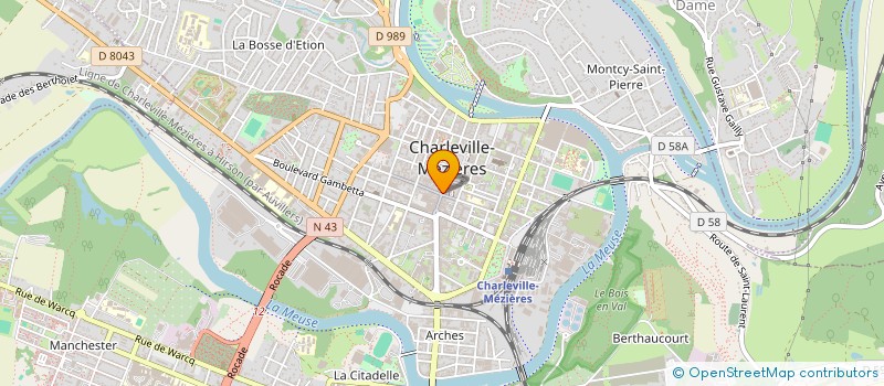 localisation de l'entreprise CREPEL OPTIQUE à CHARLEVILLE-MEZIERES