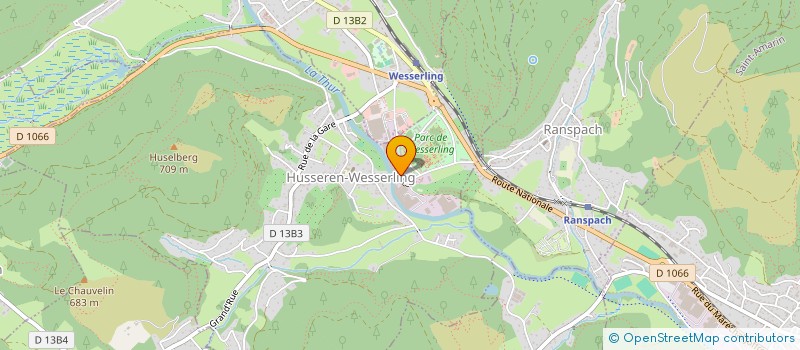 localisation de l'entreprise CREPELINE  FELLERING