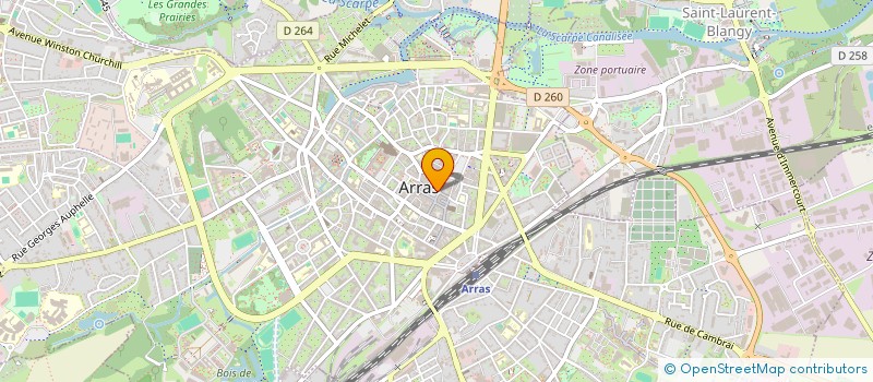 localisation de l'entreprise CREPERIE ARRAGEOISE à ARRAS