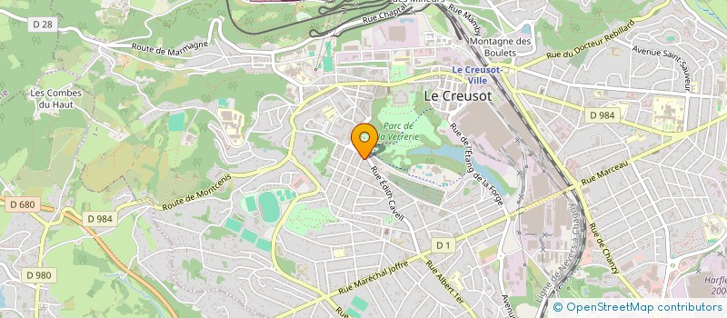 localisation de l'entreprise CREPERIE BRETONNE L'AMBROISIE  LE CREUSOT