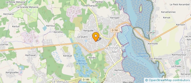 localisation de l'entreprise CREPERIE CAPITAINE  LA TRINITE-SUR-MER