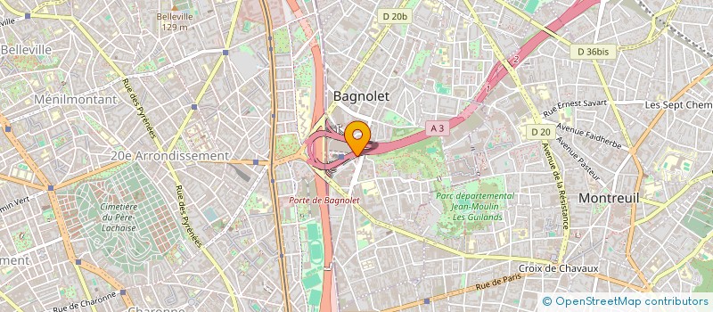 localisation de l'entreprise CREPERIE CONFISERIE DE LA FONTAINE à BAGNOLET